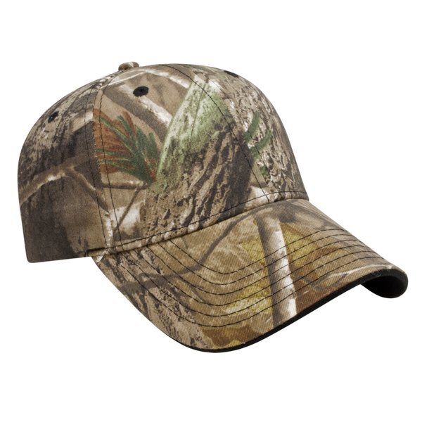 Full Camo Twill Constructed Cap