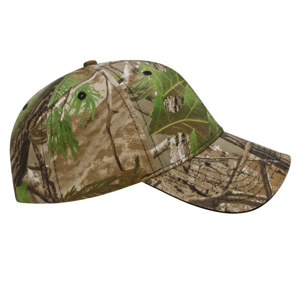 Two Tone Camo Twill Constructed Cap