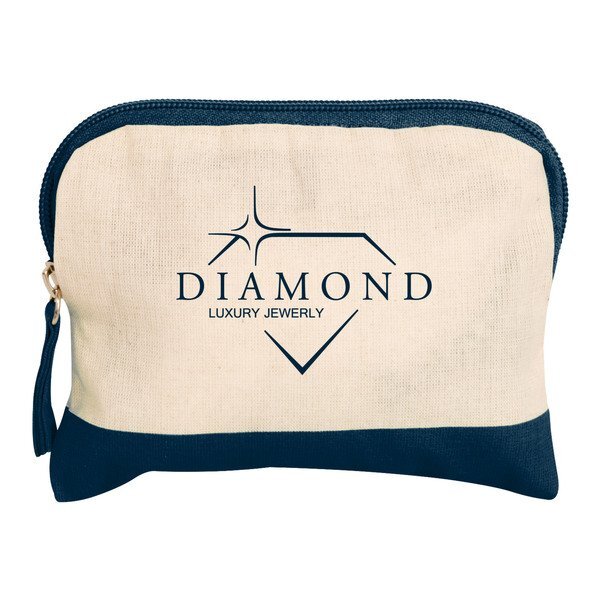 Cotton Color Accent Accessory Bag