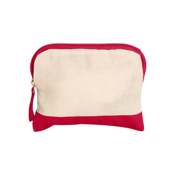 Cotton Color Accent Accessory Bag