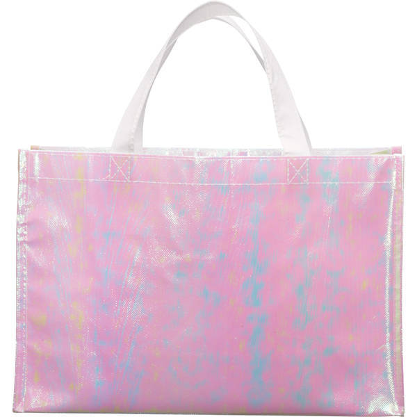 Iridescent Non-Woven Shopper Tote