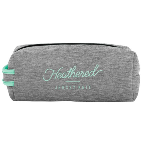 Doppelganger Heathered Jersey Knit Neoprene Dopp Bag