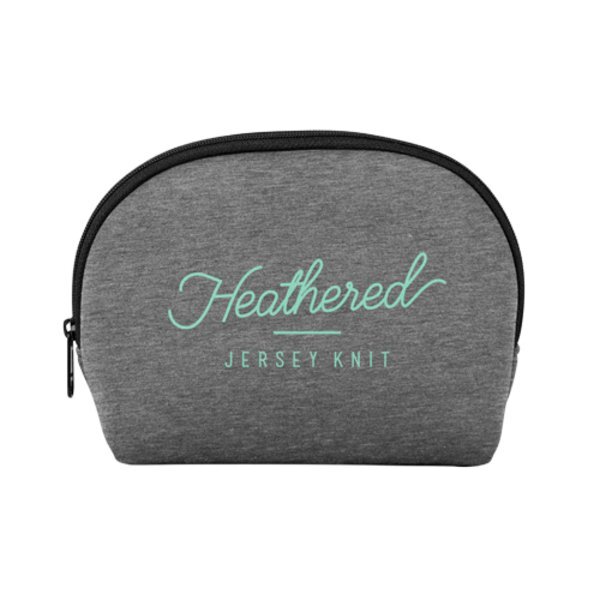Cosmo Cutie Heathered Jersey Knit Neoprene Cosmetic Bag