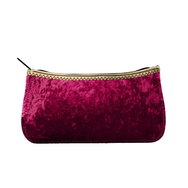 Canoe Large Velvet Neoprene Zippered Pouch