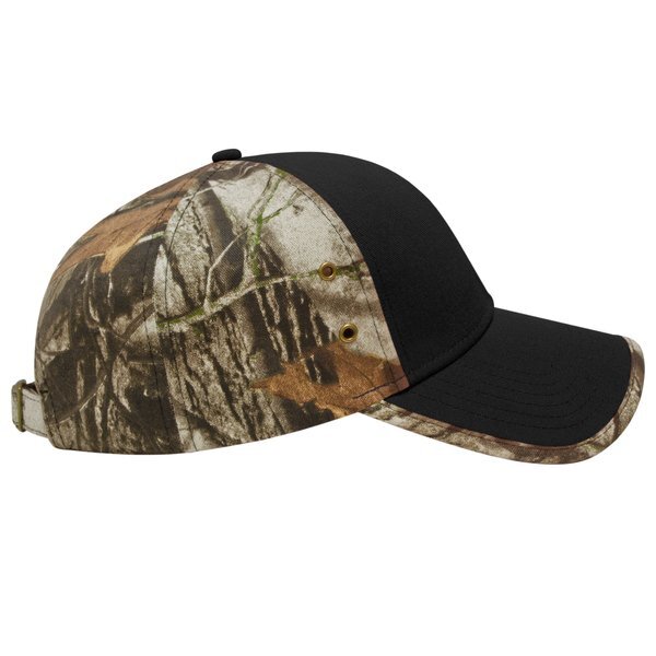 Solid Front Next G2™ Camo Constructed Cap with Camo Back and Piping