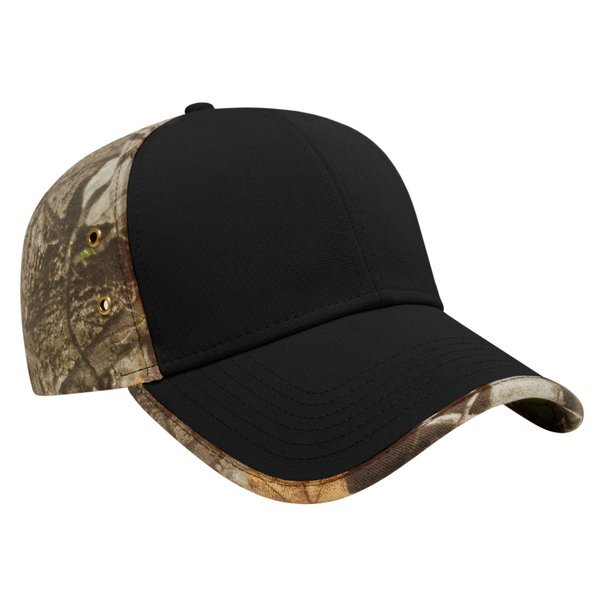 Solid Front Next G2™ Camo Constructed Cap with Camo Back and Piping