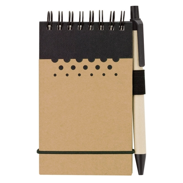 Dotted Mini Jotter & Pen, 3-1/2" x 5-1/2"