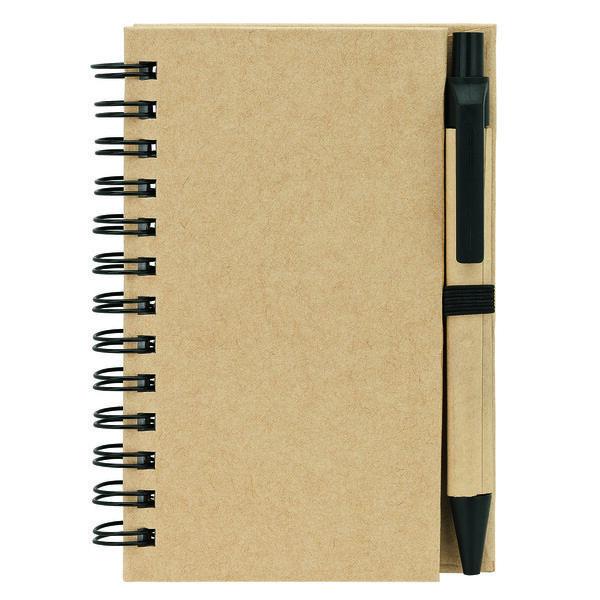 Junior Recycled Notebook & Pen, 3-3/8" x 4-3/4"
