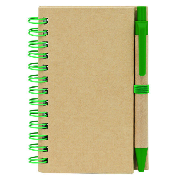 Junior Recycled Notebook & Pen, 3-3/8" x 4-3/4"