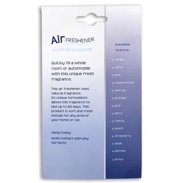 Custom Shape Paper Air Freshener