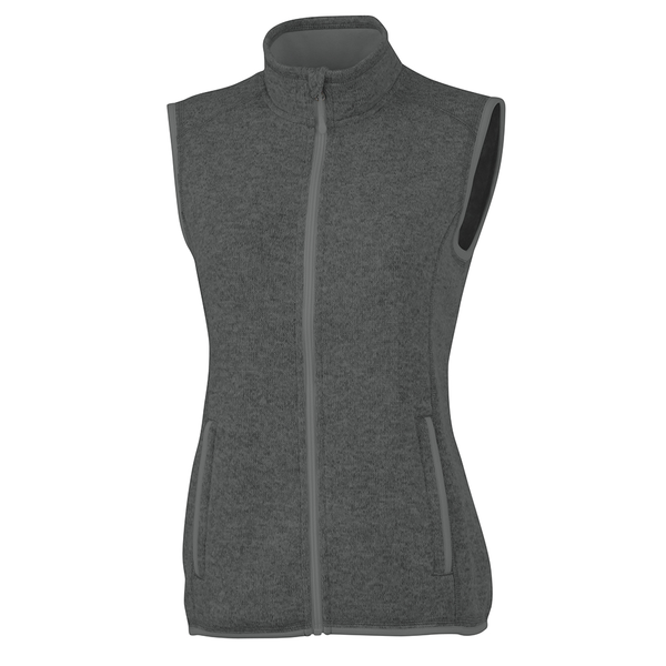 Charles River® Pacific Ladies' Heathered Fleece Vest