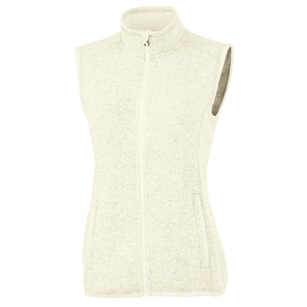 Charles River® Pacific Ladies' Heathered Fleece Vest