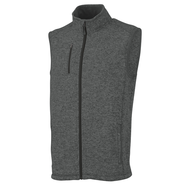Charles River® Pacific Men's Heathered Fleece Vest