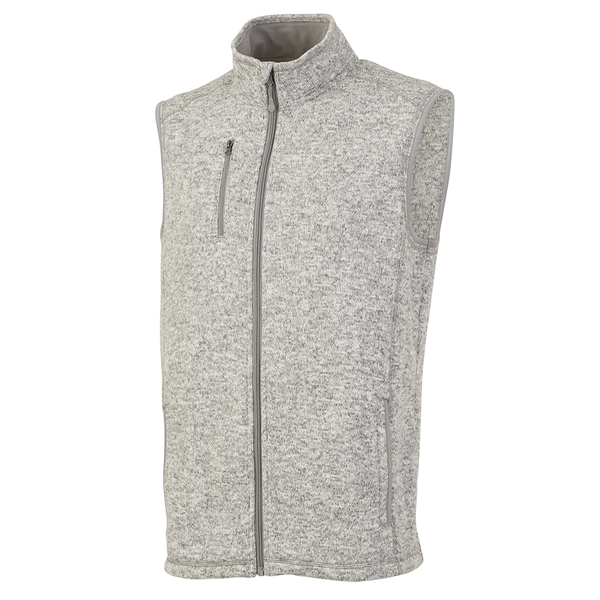 Charles River® Pacific Men's Heathered Fleece Vest