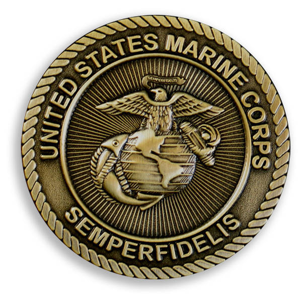 Die Struck Brass Challenge Coins, 1-1/2"