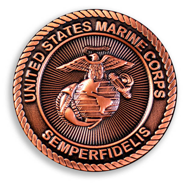 Die Struck Brass Challenge Coins, 1-1/2"