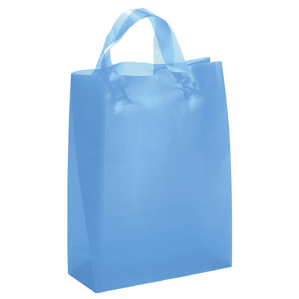 Frosted Shopper Plastic Bag, 8" x 10"
