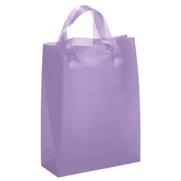 Frosted Shopper Plastic Bag, 8" x 10"