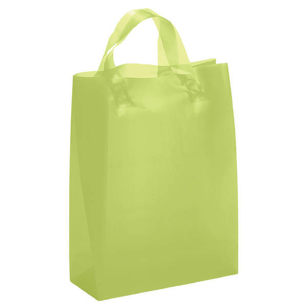 Frosted Shopper Plastic Bag, 8" x 10"