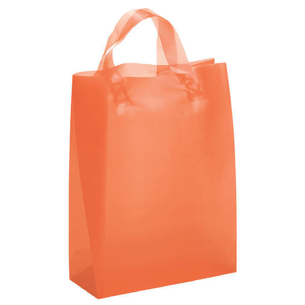 Frosted Shopper Plastic Bag, 8" x 10"
