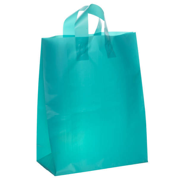 Frosted Shopper Plastic Bag, 8" x 10"