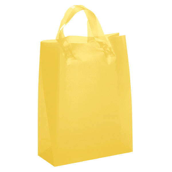 Frosted Shopper Plastic Bag, 8" x 10"