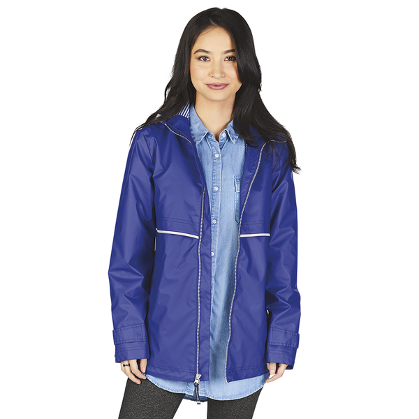 Charles River® New Englander Ladies' Print Lined Rain Jacket