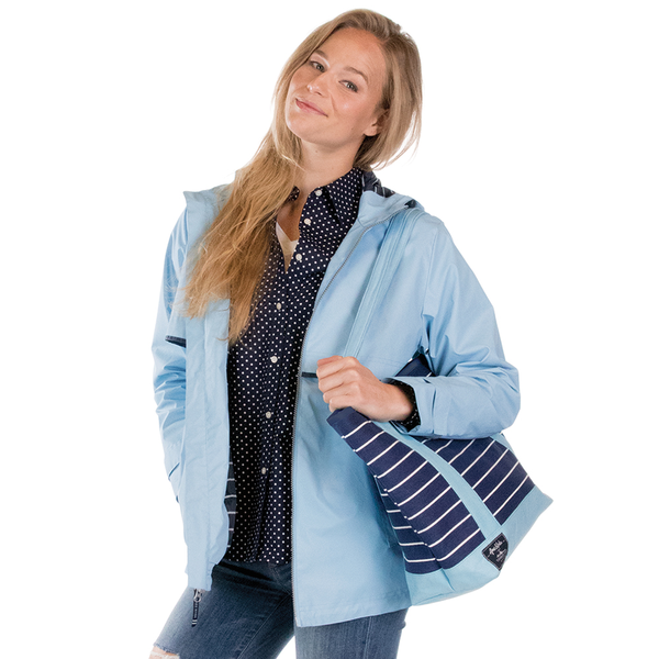 Charles River® New Englander Ladies' Print Lined Rain Jacket