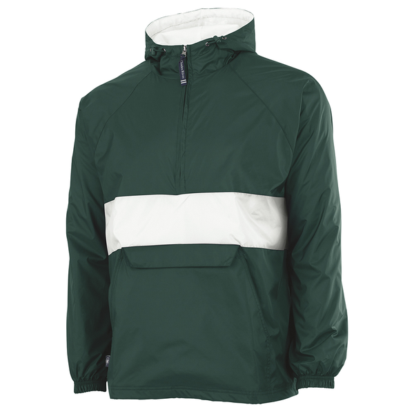 Charles River® Striped Rain & Wind Resistant Unisex Pullover