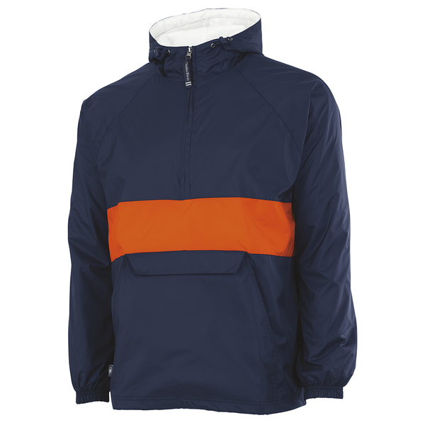 Charles River® Striped Rain & Wind Resistant Unisex Pullover