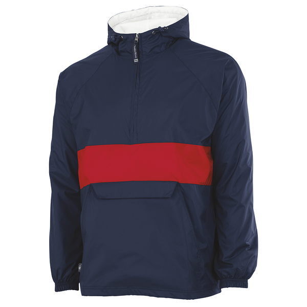 Charles River® Striped Rain & Wind Resistant Unisex Pullover