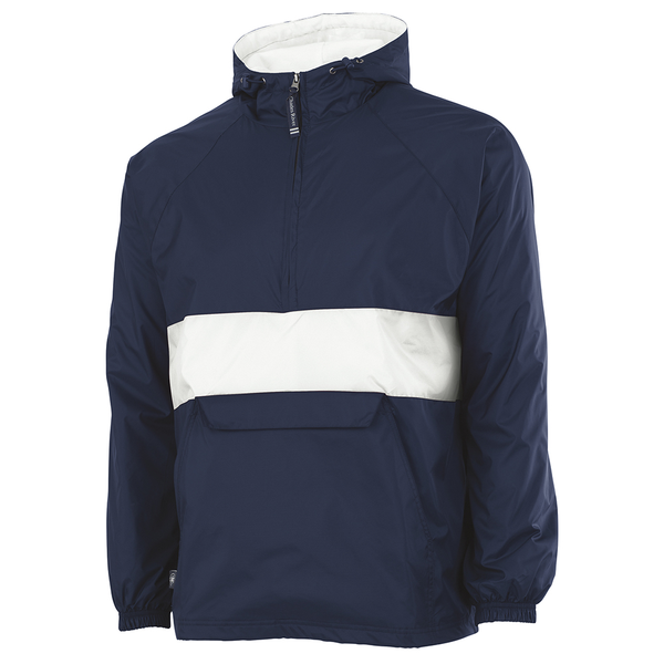 Charles River® Striped Rain & Wind Resistant Unisex Pullover