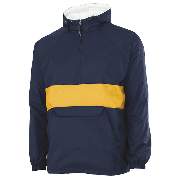 Charles River® Striped Rain & Wind Resistant Unisex Pullover