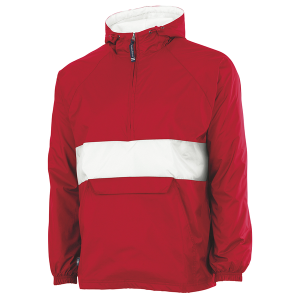 Charles River® Striped Rain & Wind Resistant Unisex Pullover