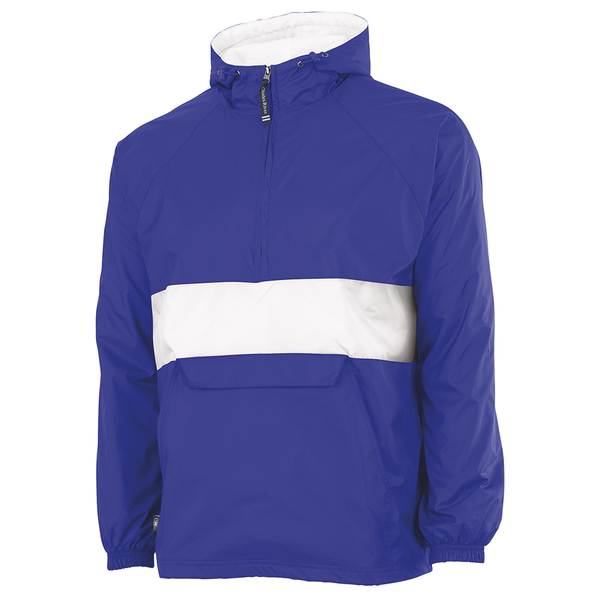 Charles River® Striped Rain & Wind Resistant Unisex Pullover
