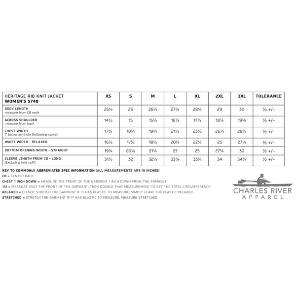Charles River® Heritage Ladies' Rib Knit Jacket