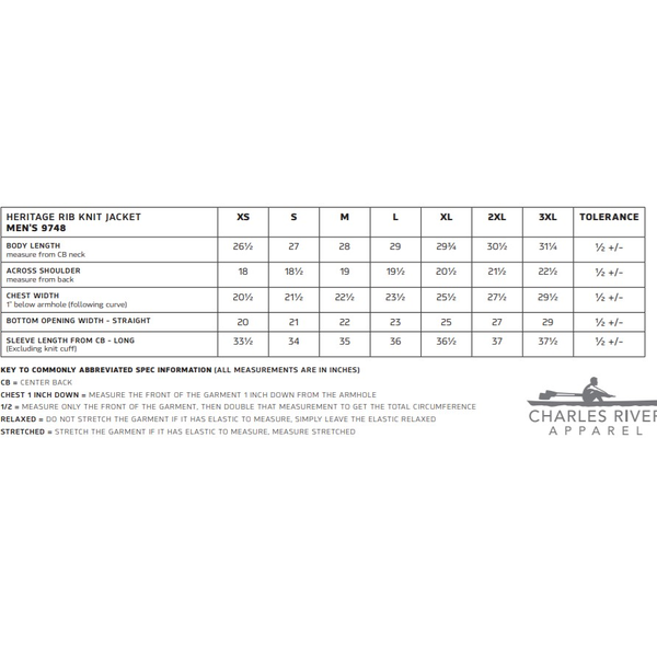 Charles River® Heritage Men's Rib Knit Jacket