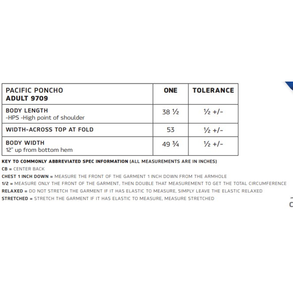 Charles River® Pacific Packable Unisex Poncho