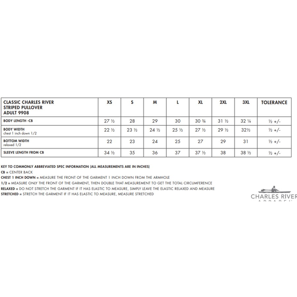 Charles River® Striped Rain & Wind Resistant Unisex Pullover