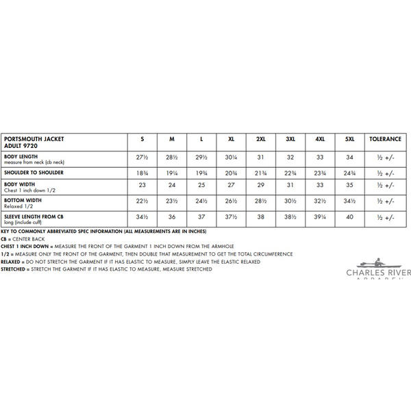 Charles River® Portsmouth Unisex Jersey Lined Rain Jacket