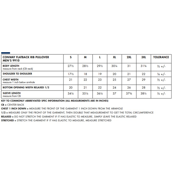 Charles River® Conway Men's Flatback Rib Pullover