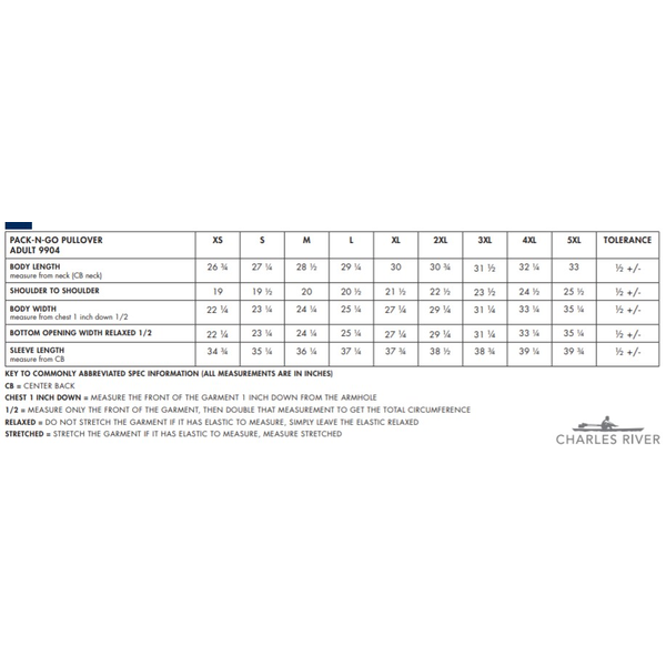 Charles River® Unisex Pack-N-Go Pullover