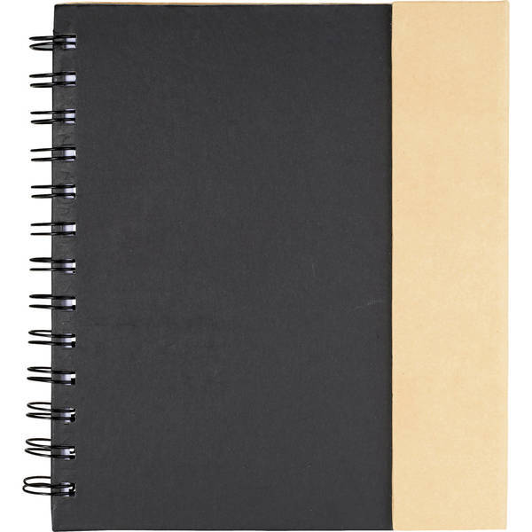 Lock It Spiral Notebook w/ Sticky Pads & Pen, 7" x 6-1/2"