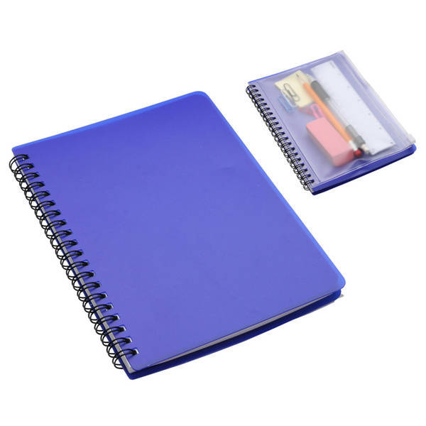 Hard Cover Notebook w/ Pouch, 5-1/4" x 7-1/4"