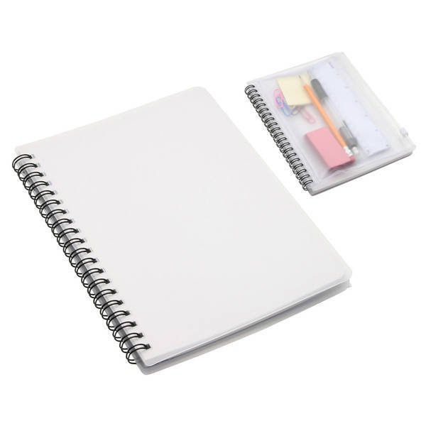 Hard Cover Notebook w/ Pouch, 5-1/4" x 7-1/4"