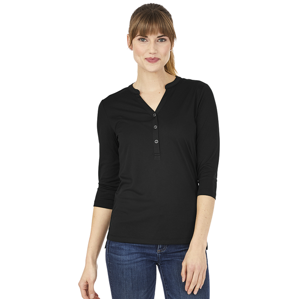 Charles River® Windsor Ladies' Jersey Knit Henley