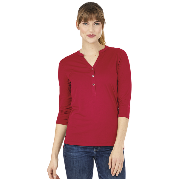 Charles River® Windsor Ladies' Jersey Knit Henley