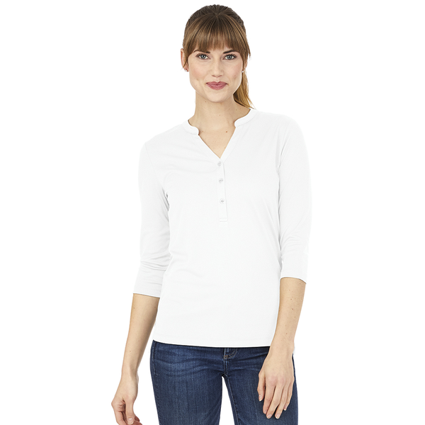 Charles River® Windsor Ladies' Jersey Knit Henley