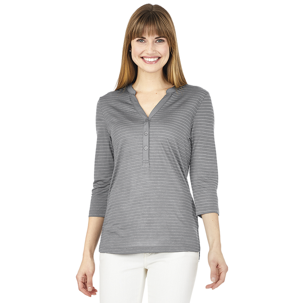 Charles River® Windsor Ladies' Jersey Knit Henley