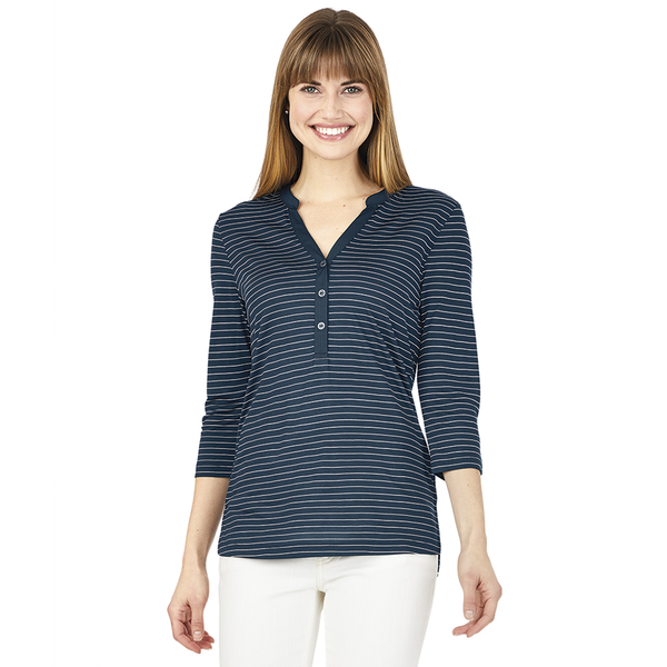 Charles River® Windsor Ladies' Jersey Knit Henley